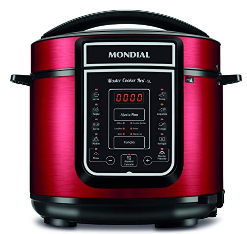 Panela de Pressão Elétrica Digital Master Cooker Red 5L, Mondial, PE-39.