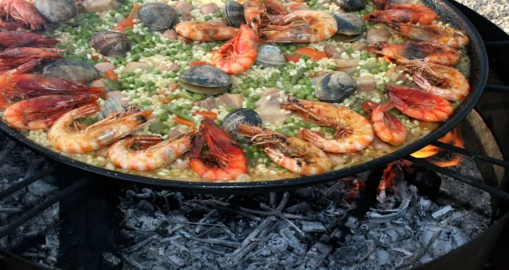 Panela para Paella e frutos do mar