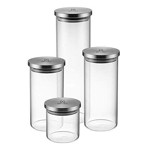 Kit Potes de Vidro Hermético, 4 unidades, Electrolux